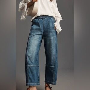Anthropologie Pilcro Jeans - The Izzie Relaxed Pull-On Barrel Jeans - Womens L